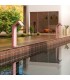Cascata grande per piscina in acciaio inox S.316 Rosa Corallo Niagara