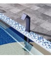 Cascata grande per piscina in acciaio inox S.316 Blu Oceano Niagara