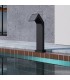 Cascata grande per piscina in acciaio inox S.316 Nero Opaco Niagara