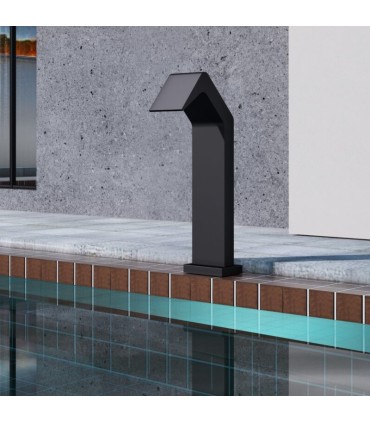 Cascata grande per piscina in acciaio inox S.316 Nero Opaco Niagara