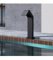 Cascata grande per piscina in acciaio inox S.316 Nero Opaco Niagara