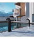Cascata grande per piscina in acciaio inox S.316 Nero Opaco Niagara