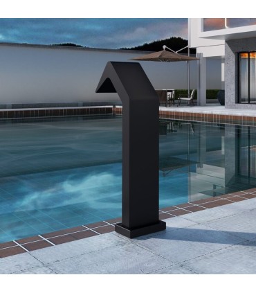 Cascata grande per piscina in acciaio inox S.316 Nero Opaco Niagara