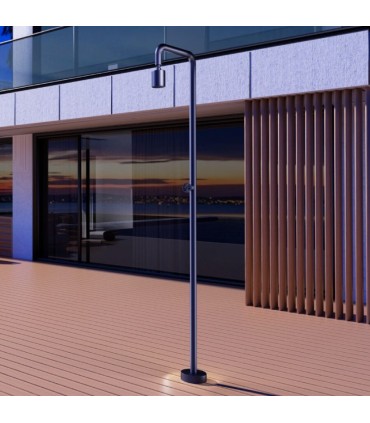 Doccia da esterno in acciaio Blu Oceano