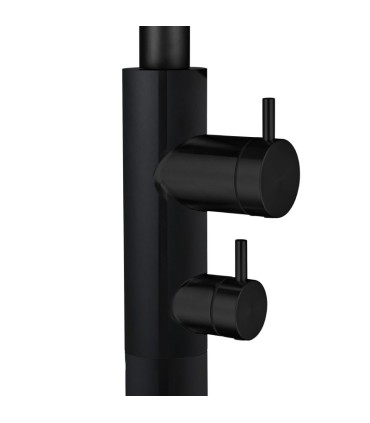 Doccia da esterno monocomando in acciaio S.316 Dakota Nero