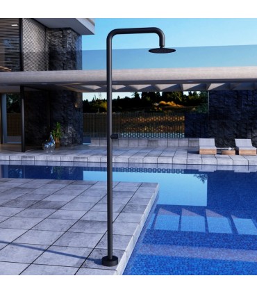 Doccia da esterno in acciaio inox S.316 Oregon Nero Opaco