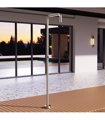 Doccia da esterno in acciaio inox S.316 Utah Moka