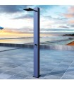 Doccia solare da esterno in acciaio inox S.316 Phoenix Blu Oceano