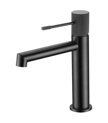 Rubinetto monocomando per lavabo LINE Nero Opaco