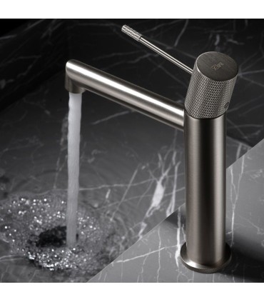 Rubinetto monocomando per lavabo LINE nichel spazzolato