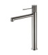Rubinetto per lavabo con canna alta LINE Nichel Spazzolato