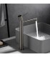 Rubinetto per lavabo con canna alta LINE Nichel Spazzolato