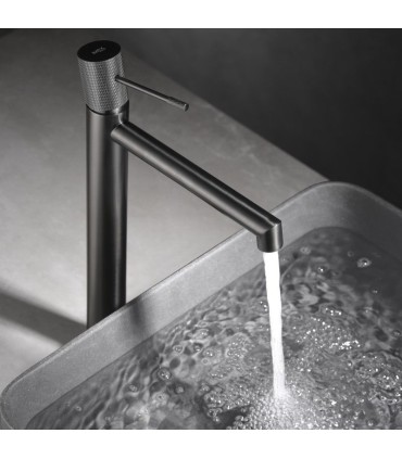 Rubinetto per lavabo con canna alta LINE Black Gun Metal