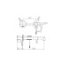 Rubinetto incasso monocomando per lavabo LINE Black Gun Metal