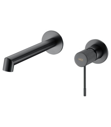 Rubinetto incasso monocomando per lavabo LINE Black Gun Metal