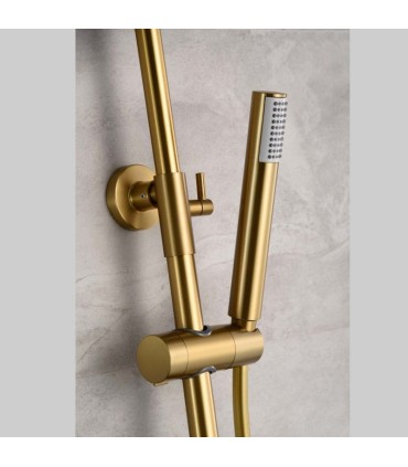 Set doccia termostatico LINE Oro Spazzolato