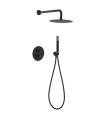 Set doccia da incasso termostatico LINE Nero Opaco