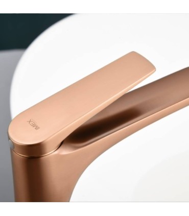 Rubinetto monocomando lavabo DELOS Oro Rosa