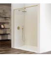 Box doccia fisso in vetro FRESH SALOMÓN INOX ORO SPAZZOLATO