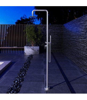 Doccia da esterno monocomando in acciaio inox S.316 Florida