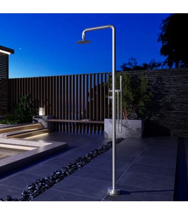 Doccia da esterno monocomando in acciaio inox S.316 Florida