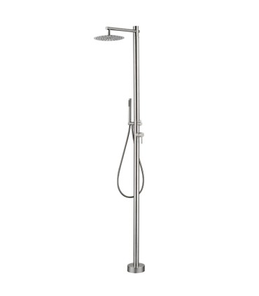 Doccia da esterno monocomando in acciaio inox S.316 Kansas