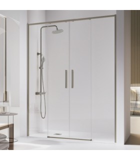 Box doccia frontale 2 fissi + 2 scorrevoli DELTA GUN METAL