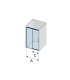 Box doccia frontale fisso + scorrevole URBAN ARGENTO SPAZZOLATO OPACO