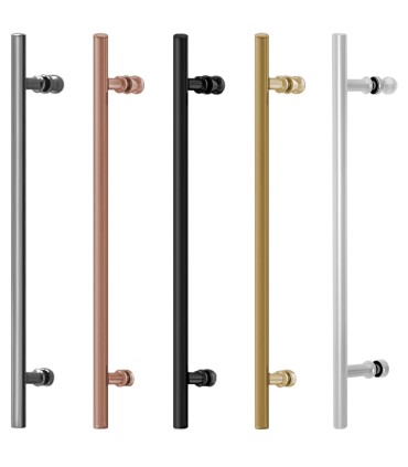 Box doccia frontale fisso + scorrevole URBAN BRONZO SPAZZOLATO