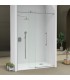 Box doccia fisso + scorrevole in acciaio inox spazzolato BABILÓN