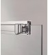 Box doccia angolare fisso + scorrevole + 2 porte pieghevoli TANDEM
