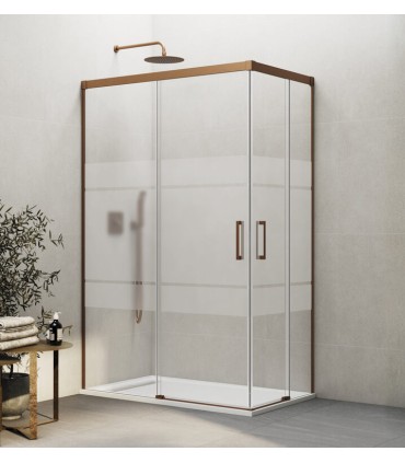 Box doccia 2 fissi +2 scorrevoli BASIC RAME ad angolo