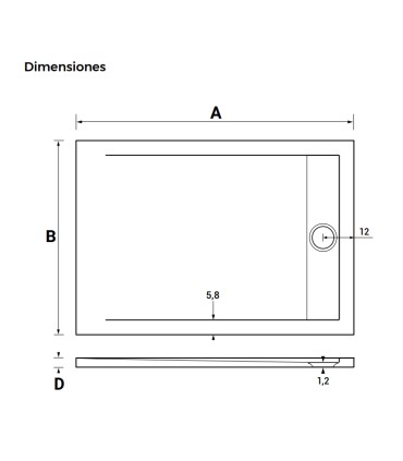 Piatto doccia in resina leggera MALLORCA