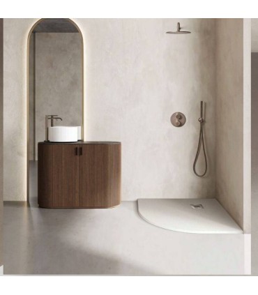 Piatto doccia semicircolare in resina BARCELONA CURVE