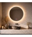 Specchio da bagno rotondo con illuminazione BOLOGNA