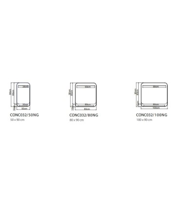 Specchio da bagno con LED e caricabatterie wireless CONCEPT