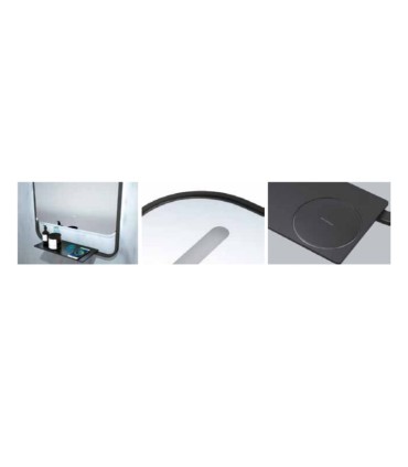 Specchio da bagno con LED e caricabatterie wireless CONCEPT