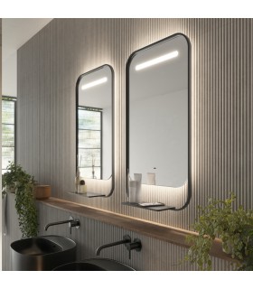 Specchio da bagno con LED e caricabatterie wireless CONCEPT