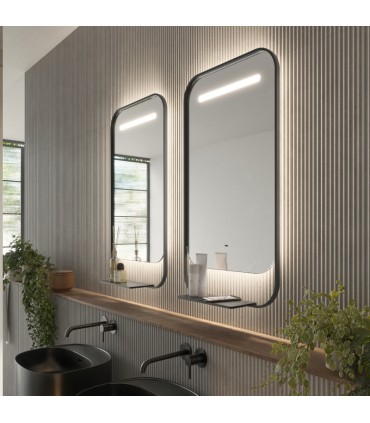 Specchio da bagno con LED e caricabatterie wireless CONCEPT