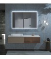Specchio da bagno quadrato con illuminazione a LED BOSTON