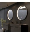 Specchio da bagno rotondo con illuminazione perimetrale NEPAL