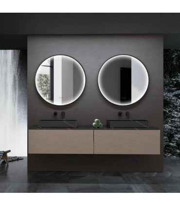 Specchio da bagno rotondo con illuminazione perimetrale NEPAL