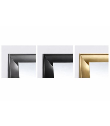 Specchio da bagno retroilluminato con cornice in acciaio inox CALIFORNIA