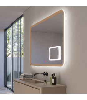Specchio ingranditore con luce LED e cornice DUOMO