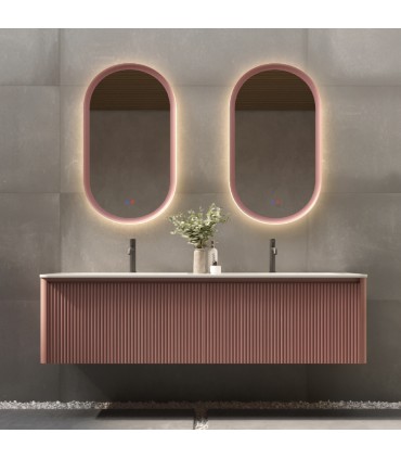 Specchio ovale retroilluminato con luce perimetrale MILANO