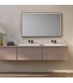 Specchio da bagno quadrato con illuminazione perimetrale ABILITY
