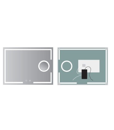 Specchio ingranditore con luce LED MALTA