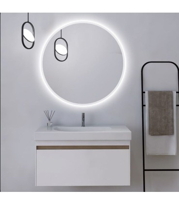 Specchio rotondo con LED BELGICA