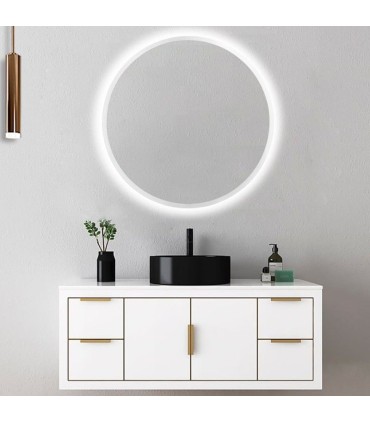 Specchio rotondo con LED BELGICA