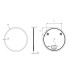 Specchio rotondo con LED BELGICA